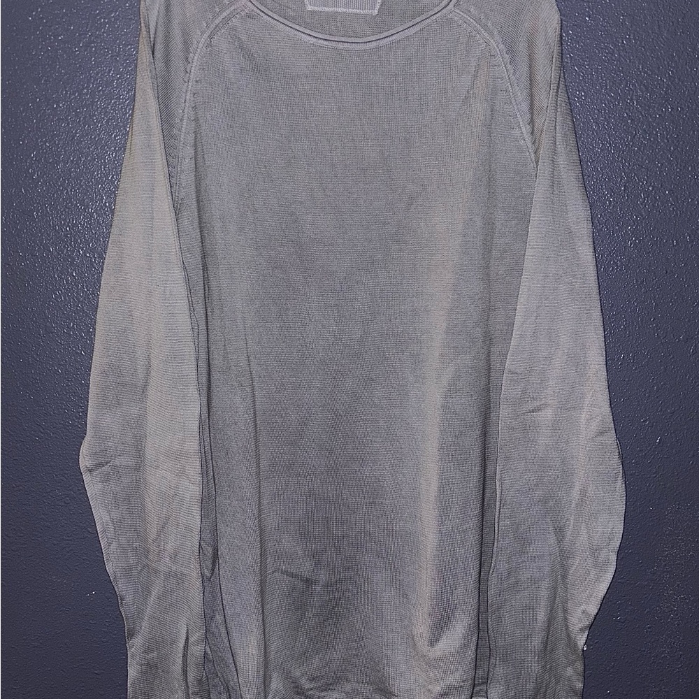 Casual Gray Long Sleeve Light Sweater
